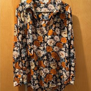 Floral Long Sleeve Women's Top